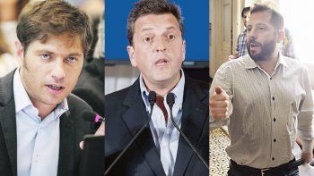 Axel Kicillof,&nbsp;Sergio Massa y&nbsp;José Ottavis.
