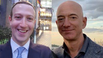 Mark Zuckerberg y&nbsp;Jeff Bezos