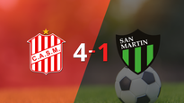 goleada de san martin (t) 4 a 1 sobre san martin (sj)