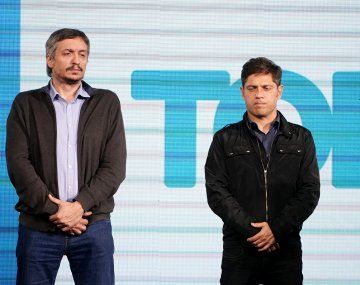Máximo Kirchner, actual titular del PJ bonaerense, junto al gobernador Axel Kicillof. Máximo Kirchner, actual titular del PJ bonaerense, junto al gobernador Axel Kicillof.