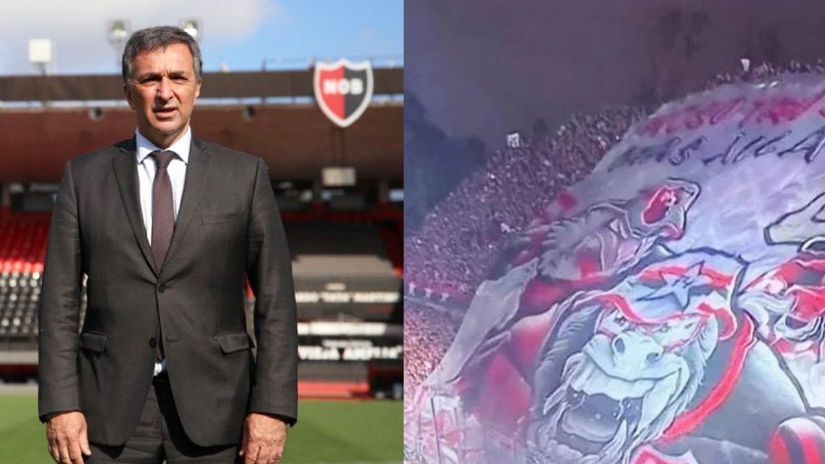 The president of Newell’s disassociated himself from the controversy with the bar for a flag