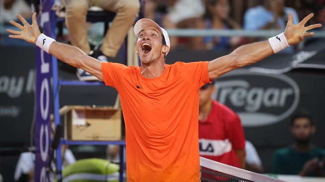 Sólo alegría. Bagnis es finalista del Córdoba Open.