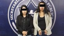 Las dos mujeres detenidas en Nuevo León por robar prendas en sus botas.