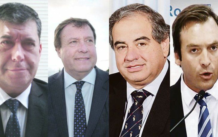 Sergio Casas, Alberto Weretilneck, Julio Martínez y Martín Soria.