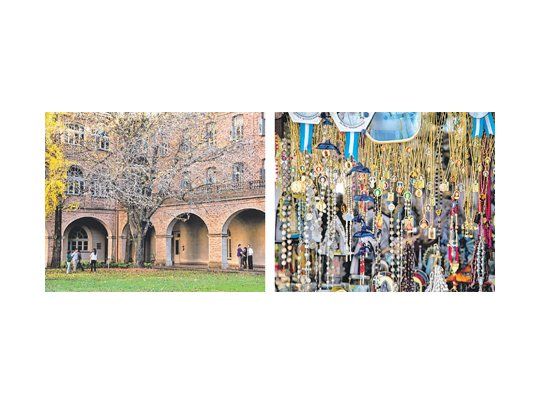 El Colegio Máximo, con su patio interior, amplias galerías y un extenso y verde jardín. Luján, por su basílica y su Virgen es uno de los sitios vinculados con el papa Francisco.