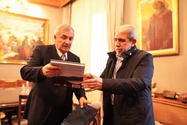 Deshielo: Gerardo Morales y Aníbal Fernández se reunieron en Jujuy. El ministro de Seguridad es interventor del PJ provincial. Deshielo: Gerardo Morales y Aníbal Fernández se reunieron en Jujuy. El ministro de Seguridad es interventor del PJ provincial.