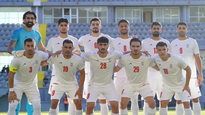 La selección iraní en el amistoso frente a Gambia en Antalya, Turquía.