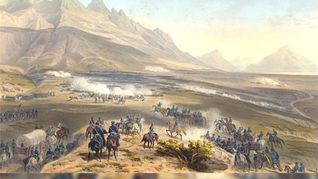 En 1847, durante la guerra de Estados Unidos contra México, se lleva a cabo la Batalla de la Angostura o de Buena Vista. En 1847, durante la guerra de Estados Unidos contra México, se lleva a cabo la Batalla de la Angostura o de Buena Vista.