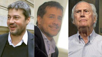 Maías Lammens, Mariano Recalde y Fernando Pino Solanas.