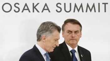 Protagonistas. Macri y Bolsonaro en Japón.