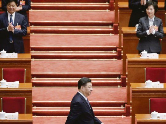 APERTURA. El presidente chino Xi Jinping encabezó la apertura del Congreso Nacional del Pueblo (CNP) en Pekín, que se extenderá por dos semanas.&nbsp;