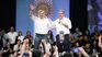 Máximo Kirchner y Jorge Capitanich en el acto en Resistencia.