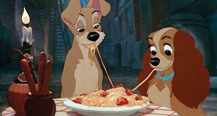 La dama y el vagabundo.