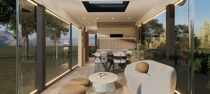 Con interiores que pueden decorarse con elegancia Con interiores que pueden decorarse con elegancia