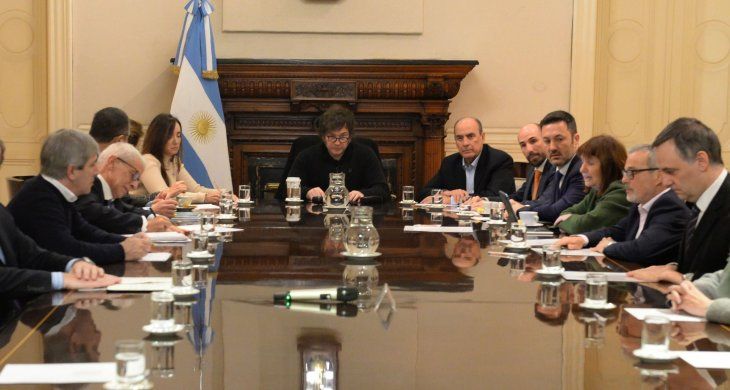 Milei y su Gabinete.