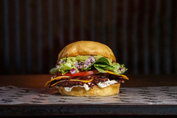 Mexican burger at Buller Brewery. Mexican burger at Buller Brewery.