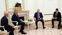 Alberto Fernández durante su encuentro con Putin.&nbsp;