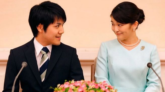 La princesa Mako y su esposo Kei Komuro.