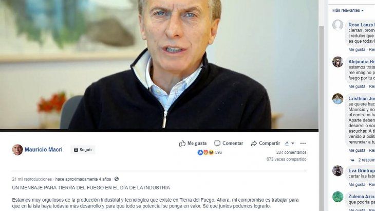 Macri Mensaje Facebook Dia de la Industria Tierra del Fuego.jpg