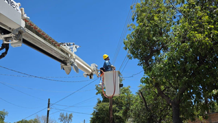 Trabajos de la CFE en Sonora. Trabajos de la CFE en Sonora.