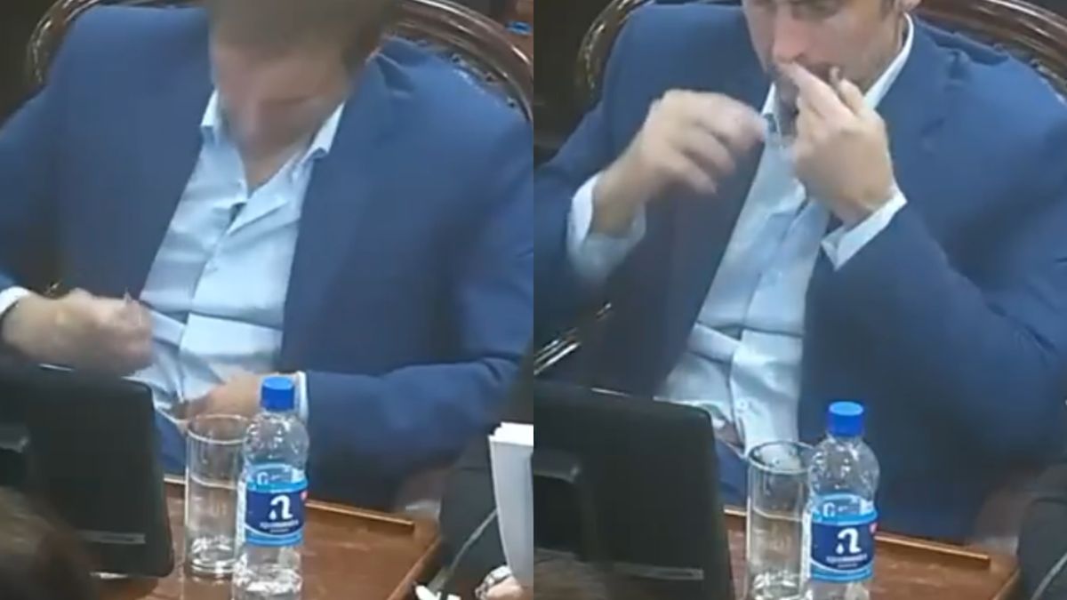 La insólita respuesta del diputado acusado de drogarse en plena sesión: "Es una birome para rascarme el ombligo"