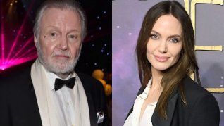 Jon Voight y su hija Angelina Jolie.