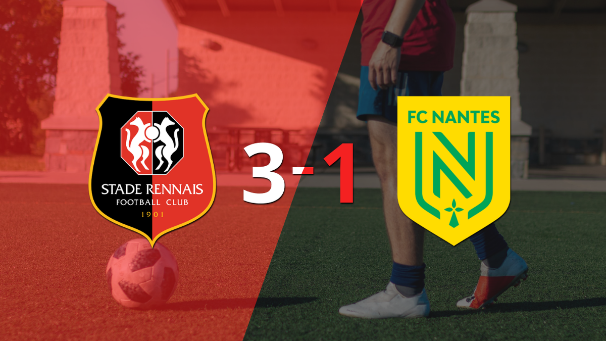 Resounding victory for Stade Rennes over Nantes