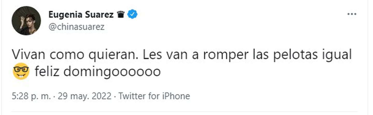 China Suárez’s reaction after confirming her romance with Rusherking