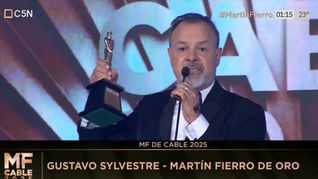 Gustavo Sylvestre se quedó con los Martín Fierro de Oro. 