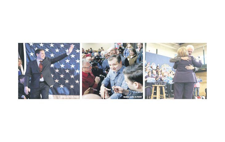 ámbito.com | Los senadores republicanos Marco Rubio y Ted Cruz, así como la exsecretaria de  Estado, Hillary Clinton, fueron considerados los triunfadores políticos de las primarias en Iowa. El principal rival de ésta, Bernie Sanders, hizo también un excelente papel.