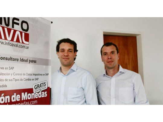 Hermanos. Adrian (der.) y Esteban Wilder, especializados en SAP.