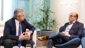 Alberto Fernández recibió a Daniel Martínez.