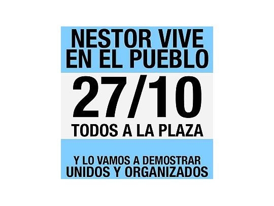El afiche que distribuyen los seguidores K en las redes sociales.