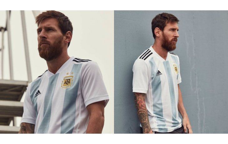 La camiseta, lucida por Messi.