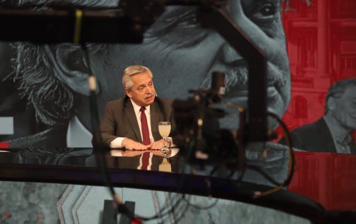 Alberto Fernández en C5N.