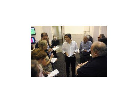 Capitanich formuló declaraciones en la sala de prensa de la Casa de Gobierno.