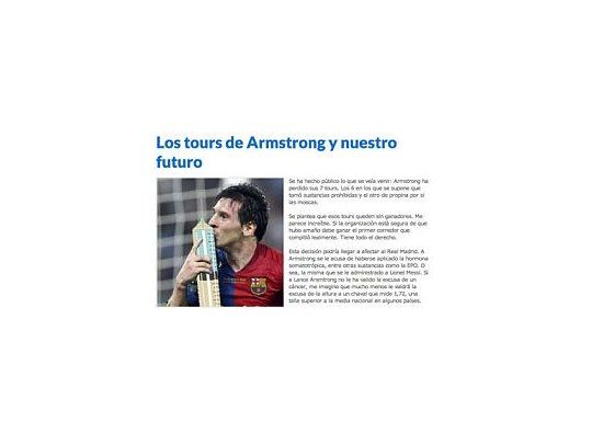 Messi fue acusado de doparse por una publicación de Madrid.