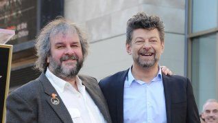 Peter Jackson junto a Andy Serkis. Peter Jackson junto a Andy Serkis.