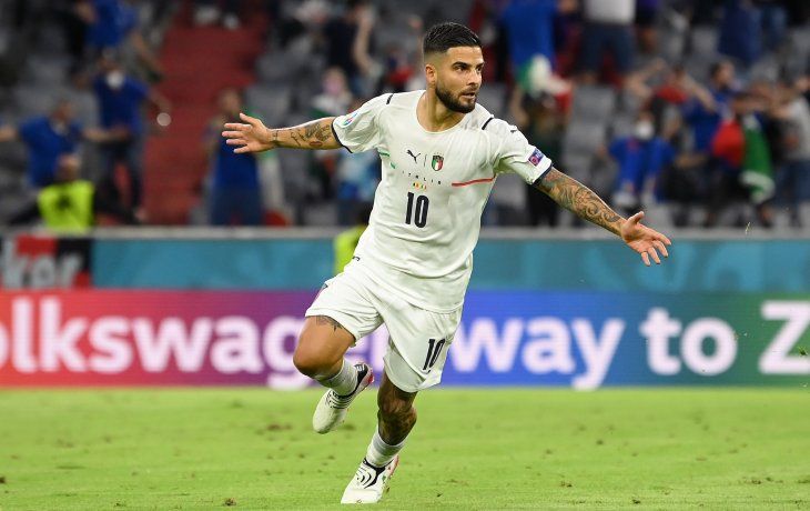 Insigne volvió a marcar e Italia está en semis de la Eurocopa.