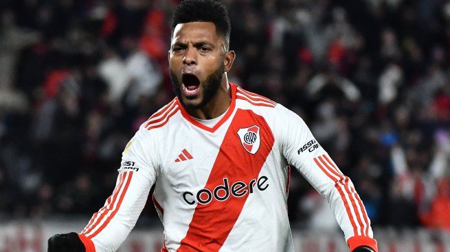 Señor gol. Miguel Borja, la carta de festejo para todo River