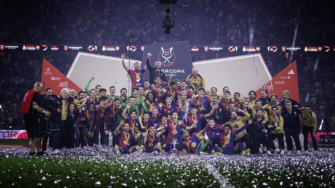 El Barcelona gritó campeón de la Supercopa de España tras aplastar al Real Madrid.