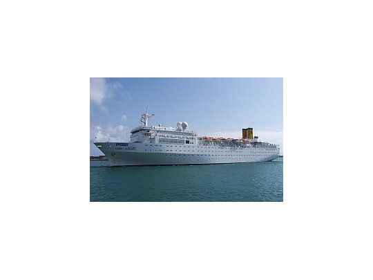 El Costa Allegra quedó varado en las costas de las islas Seychelles, al noreste de Madagascar.