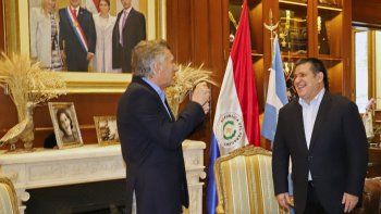 Horacio Cartes junto a Mauricio Macri.&nbsp;