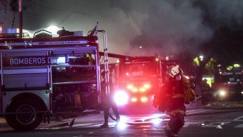 Explosión e incendio en Villa Crespo.