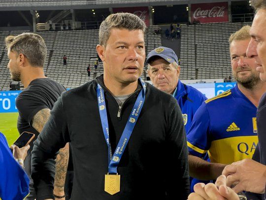 Desahogo. Después de tantas idas y venidas, Battaglia volvió a gritar campeón en Boca y silenció algunas críticas.