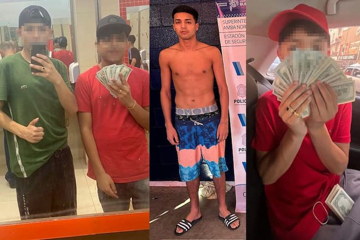 Los integrantes de la banda del Millón. Los integrantes de la banda del Millón.