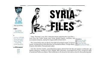 Los documentos de Siria serán revelados durante los próximos dos meses.