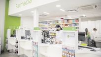 formato. Las farmacias llevan los colores que identifican a Farmacity.
