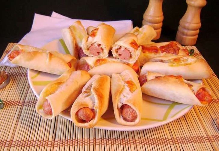 Salchichas envueltas.