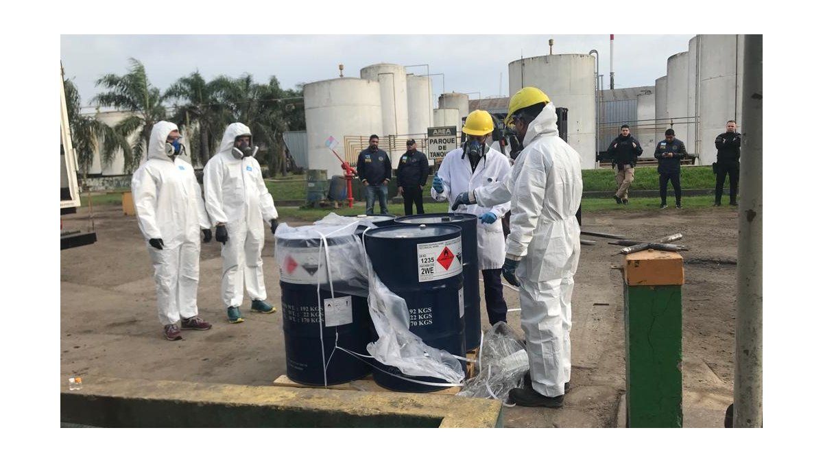 Customs destroyed 25,000 kilos of a chemical used to make synthetic drugs